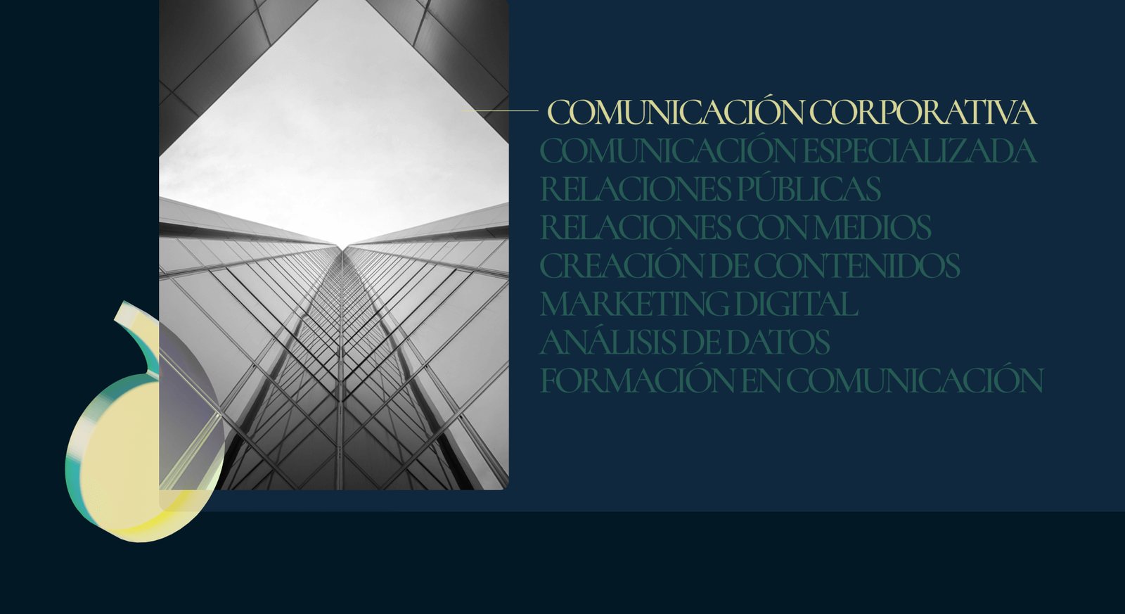 Servicios de comunicación corporativa, PR, contenidos y marketing digital.